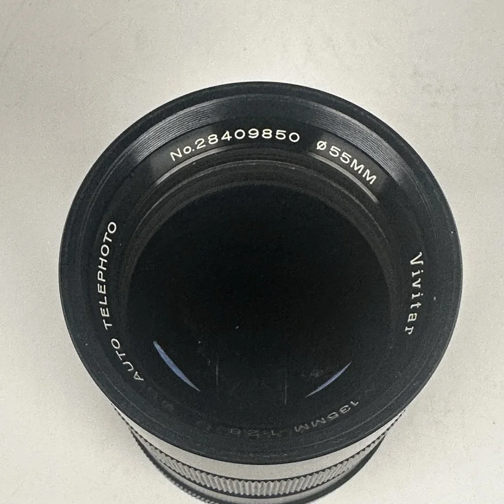 Vintage Vivitar 135mm f/2.8‎ Auto Telephoto Lens Minolta, Canon, Nikon…w/case